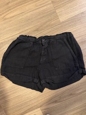 Blank NYC Black Elastic Waist Shorts